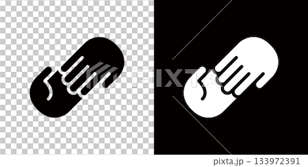 救いの手・援助を表す手のアイコン 133972391
