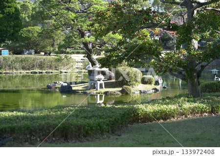 小倉競馬場の日本庭園 133972408