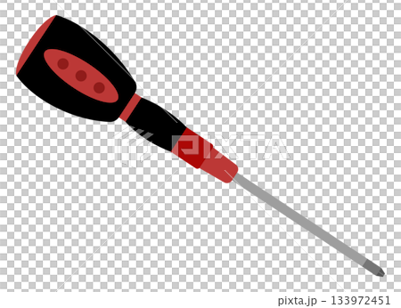 Illustration of a hand-cranked Phillips screwdriver Illustration of a hand-cranked Phillips screwdriver 133972451