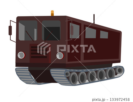 雪上車のイラスト 133972458
