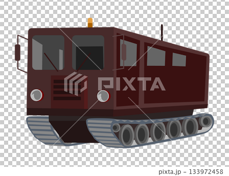 雪上車のイラスト 133972458