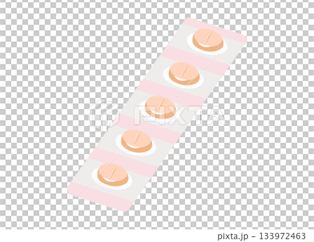 抗生物質の錠剤のイラスト 133972463