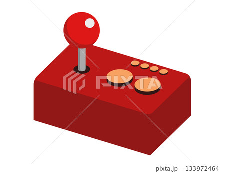 アーケードゲームのジョイスティックのイラスト アーケードゲームのジョイスティックのイラスト 133972464