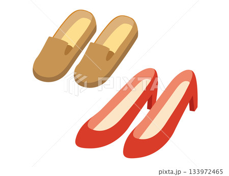 女性ものの靴のイラスト 133972465