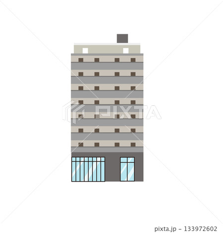 グレーの外観のマンション 133972602