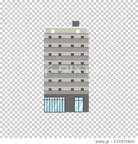 グレーの外観のマンション 133972602