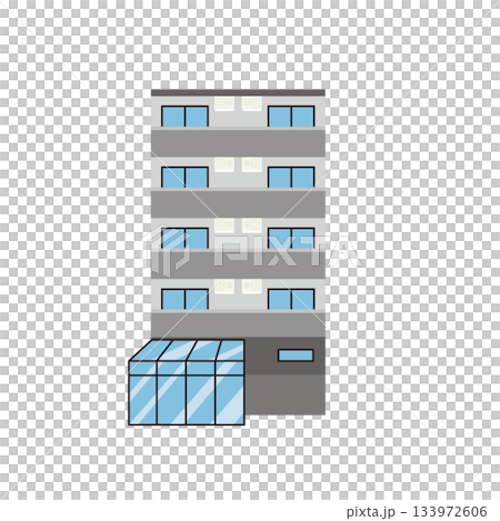 グレーの外観のマンション 133972606