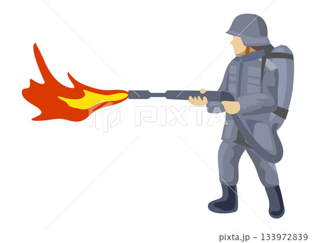 火炎放射器兵のイラスト 133972839