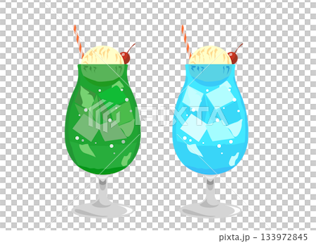 Illustration of cream soda 133972845