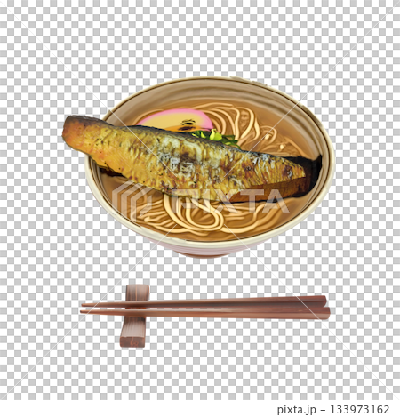 Herring soba, a New Year's soba dish 133973162