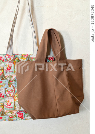 手作り帆布マルシェバッグ 133973349