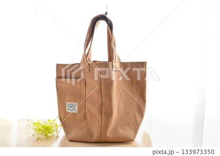 手作り帆布マルシェバッグ 133973350