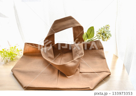 手作り帆布バッグ 133973353