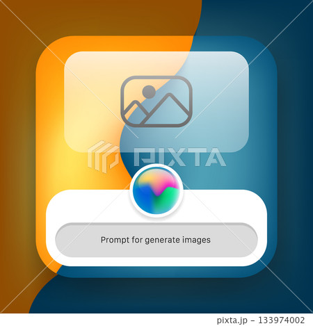 Modern AI image generation interface with colorful prompt design Modern AI image generation interface with colorful prompt design 133974002