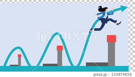 Illustration of a roadmap to achieving your goals Illustration of a roadmap to achieving your goals 133974858