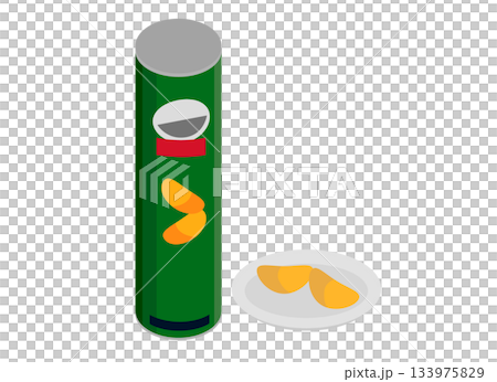 薯片的插圖 薯片的插圖 133975829
