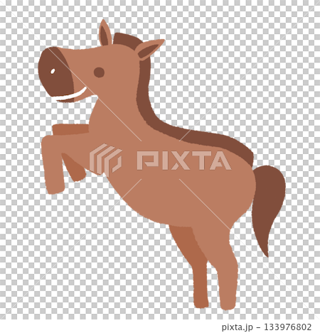 Jumping horse brown Jumping horse brown 133976802