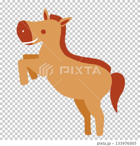 Jumping Horse Orange 133976805