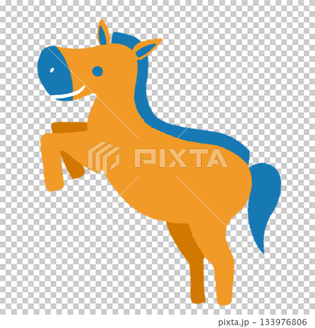 Jumping Horse Orange 133976806