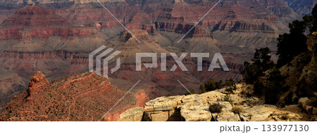 Hazy Sky Day At The Grand Canyon Arizona 133977130