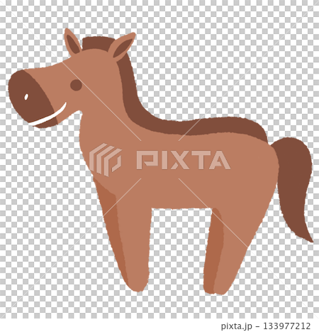 色彩繽紛的馬棕色 色彩繽紛的馬棕色 133977212