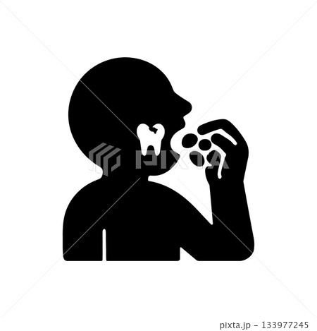 Sugary Food Tooth Decay Icon 133977245