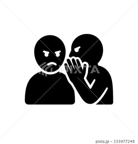 Malicious Gossip Rumor Spreading Icon Malicious Gossip Rumor Spreading Icon 133977249