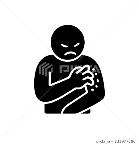 Itchy Skin Rash Allergy Icon Itchy Skin Rash Allergy Icon 133977286