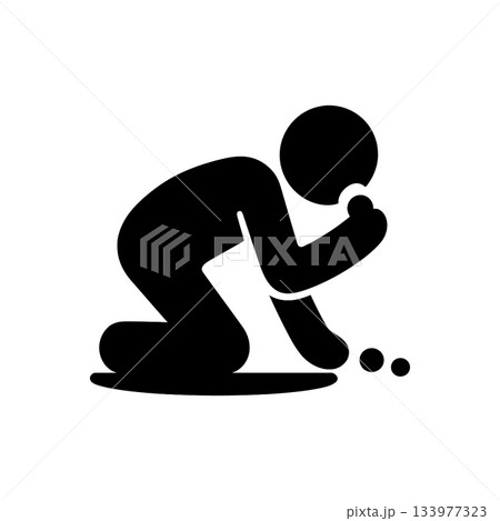 Unsanitary Food Scavenging Concept Icon 133977323