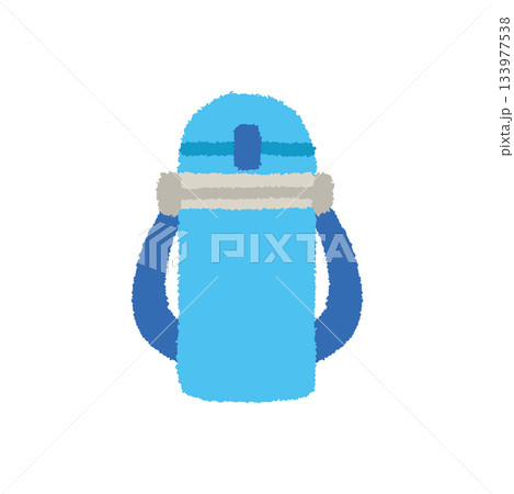 水筒 子供向け 手書き イラスト パステル かわいい アイコン 水筒 子供向け 手書き イラスト パステル かわいい アイコン 133977538