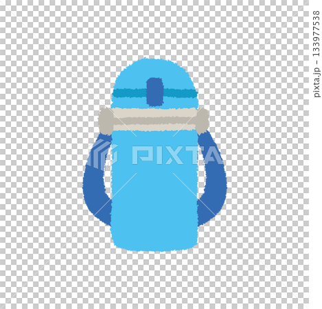 兒童水瓶，手繪插圖，粉彩風格，可愛圖標 133977538