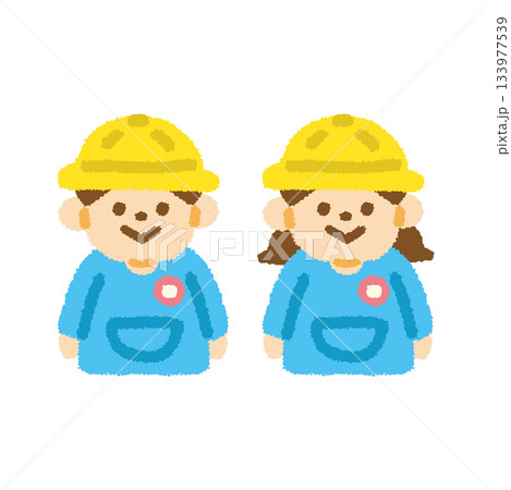 幼稚園 園児 イラスト パステル かわいい アイコン 133977539