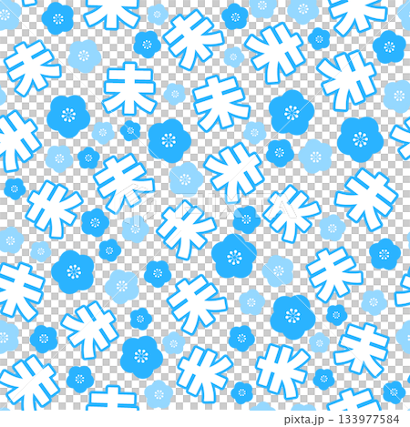 Blue Year of the Sheep seamless pattern Blue Year of the Sheep seamless pattern 133977584