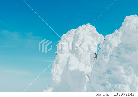山形蔵王の美しい樹氷 山形蔵王の美しい樹氷 133978143