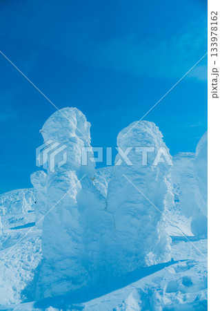 山形蔵王の美しい樹氷 山形蔵王の美しい樹氷 133978162