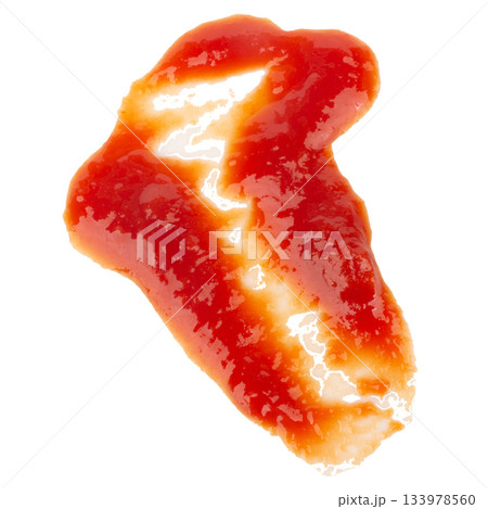 tomato ketchup isolated on white background 133978560