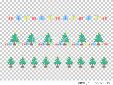 Christmas tree present line Christmas tree present line 133978919