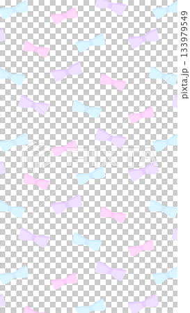 Pastel color ribbon check pattern, transparent, vertical 16:9 size 133979549