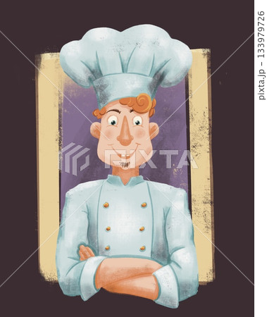 kitchen poster, restaurant chef illustration for your 133979726