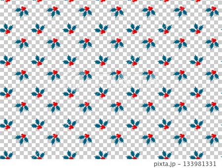 Holly pattern wallpaper 133981331