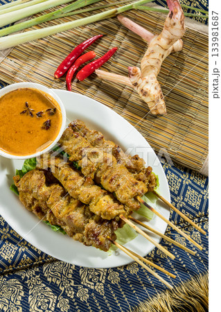 fried chicken wings with spicy sauce fried chicken wings with spicy sauce 133981687