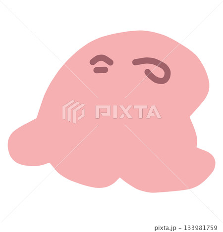 シンプルにデフォルメしたかわいいメンダコのイラスト 133981759