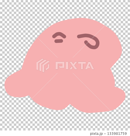 一幅簡單、變形的可愛章魚插圖 一幅簡單、變形的可愛章魚插圖 133981759