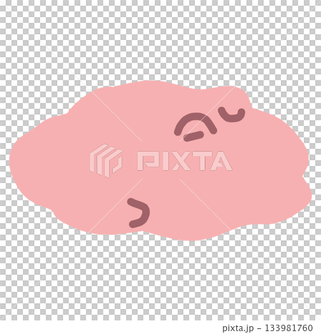 シンプルにデフォルメしたかわいいメンダコのイラスト シンプルにデフォルメしたかわいいメンダコのイラスト 133981760