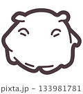 シンプルにデフォルメしたかわいいメンダコのイラスト 133981781