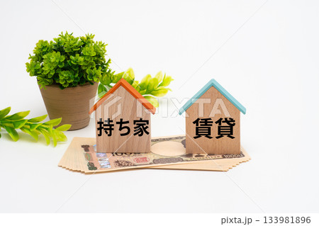持ち家と賃貸住宅のお金の比較のイメージ 133981896
