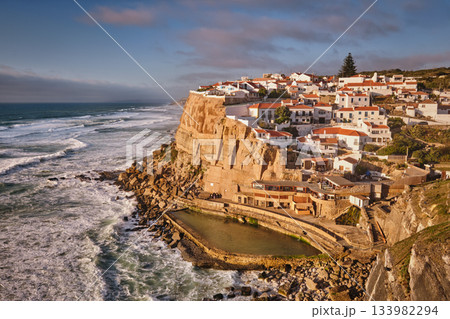 Scenic view of the seaside village of Azenhas do Mar, Portugal 133982294
