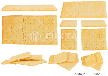 biscuits broken isolated on white background biscuits broken isolated on white background 133982395