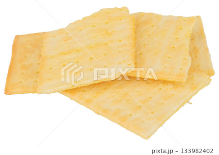 biscuits broken isolated on white background 133982402