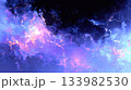 A blue and pink space background with a lot of stars 133982530